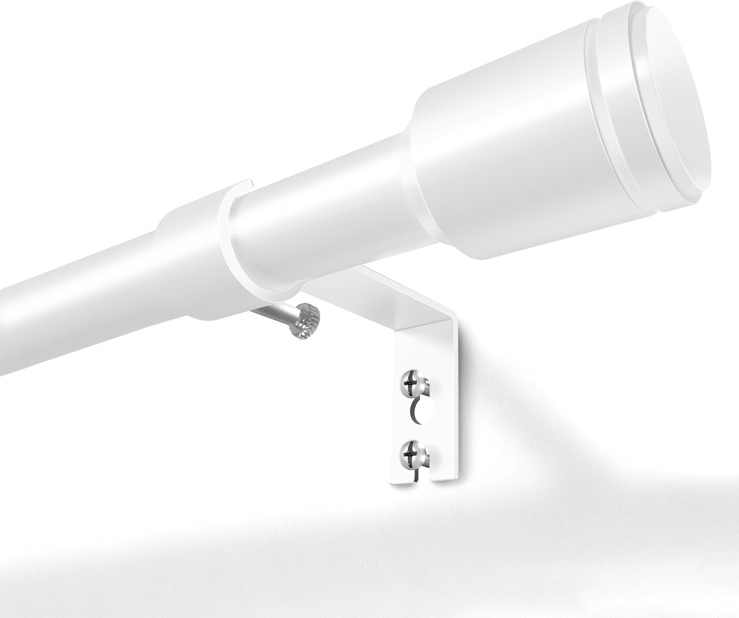5/8” Diameter Curtain Rods 30-45 Inch, for 30-39 Inch Windows, Adjustable Splici