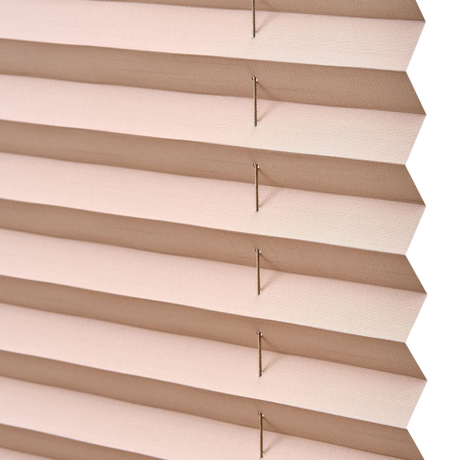 Cappuccino RV Blinds 62x32in Pleated, Blocks Sunlight Privacy