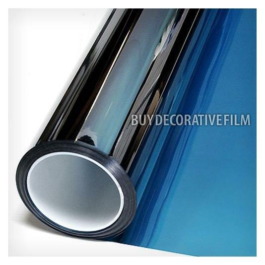 BDF PRBL Window Film Premium Color High Heat Control and Daytime Privacy Blue