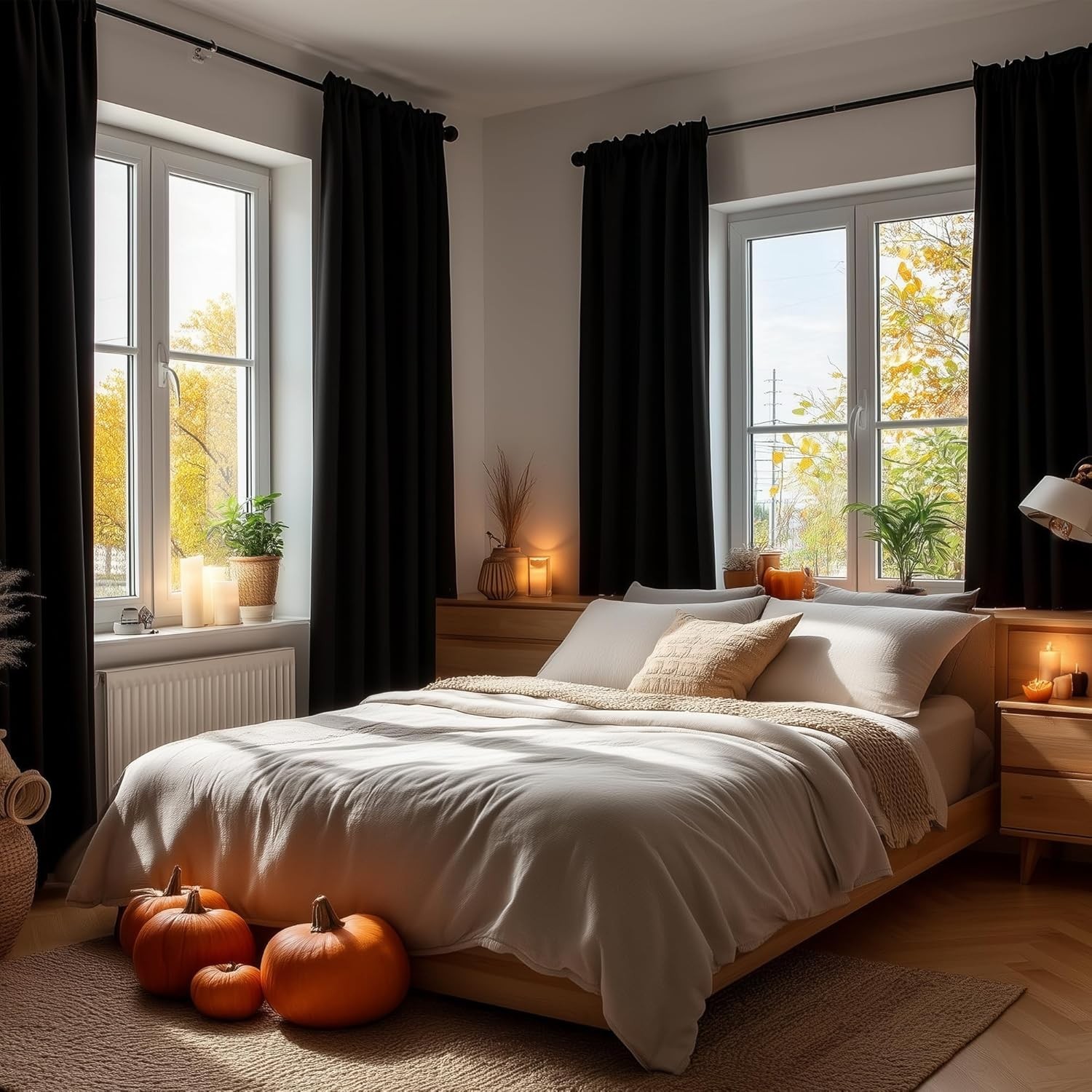Elegant Noise Reducing Blackout Drapes – Oeko-Tex Certified 42×63 Panels, 2 Pack
