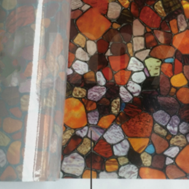 3D Mosaic Window Films Static Cling Glass Sticker Opaque Privacy Home Decor Chic