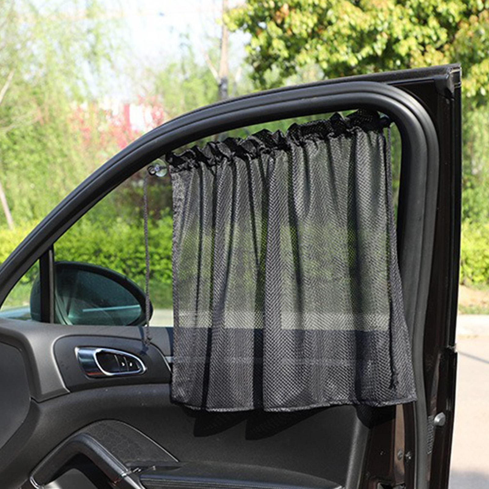 Car Door Sunshade Privacy Protection Breathable Mesh Shield UV Protection