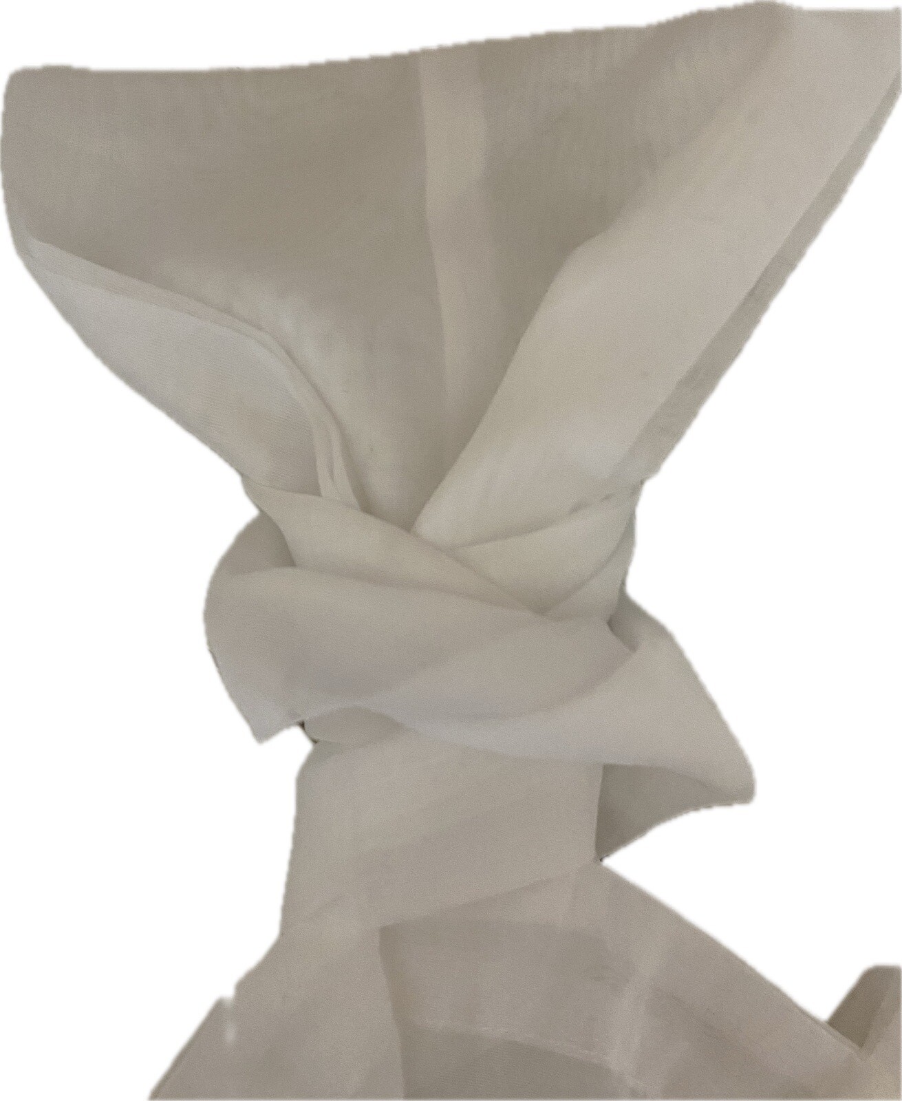 New No Pkg Madison Park Embellished Sheer White Curtain (1) 50×63 Twist Tab Top