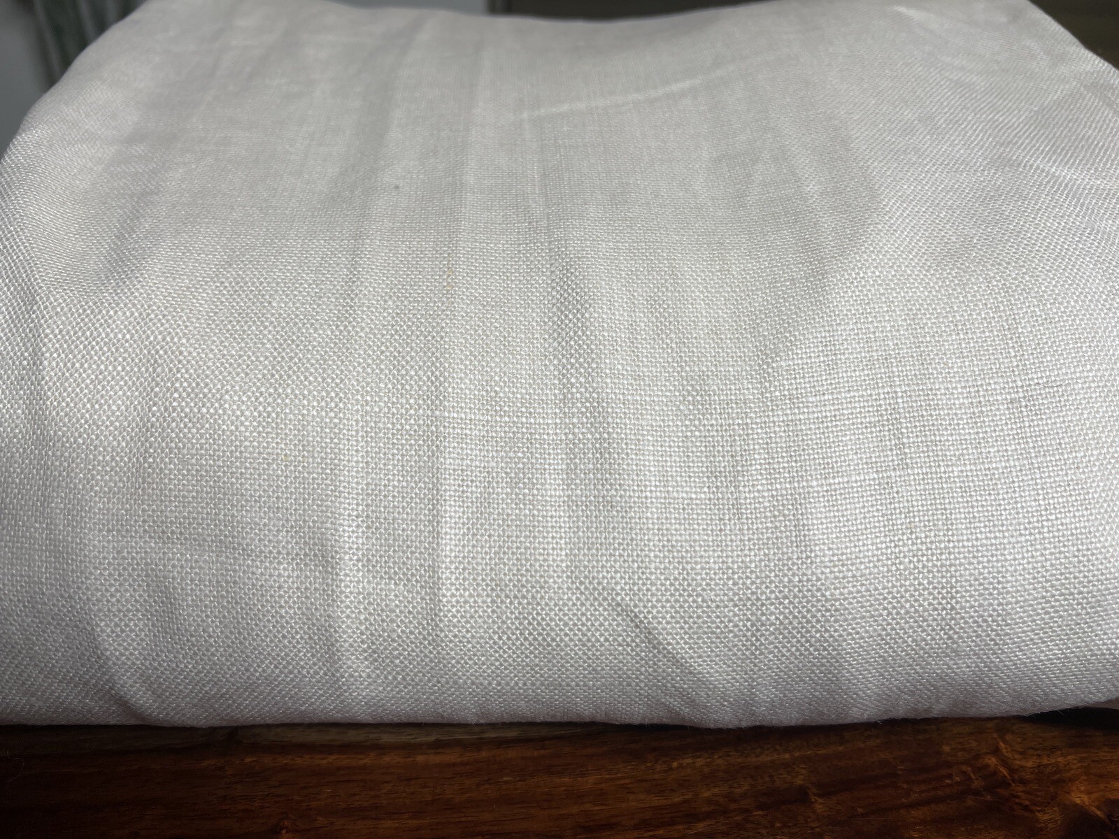 Restoration Hardware Textured Belgian Linen Drapery FP 46″ x 84″ Natural $770
