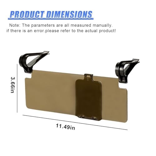 YoRise HD Car Sun Visor Extender, Adjustable Polarized Anti-Glare 1PC