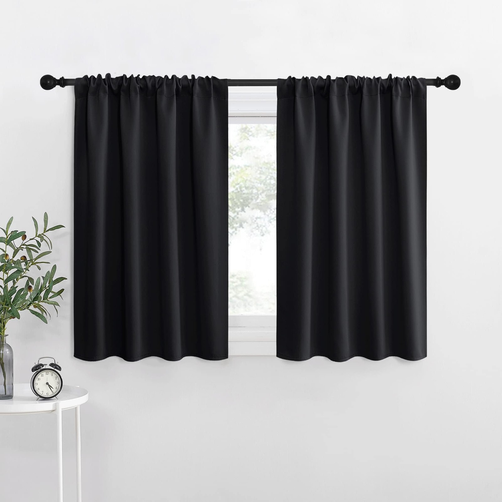 Short Curtains 36 Inches Long, Black Out Rv Bunk Panels, Kitchen Window Curtains