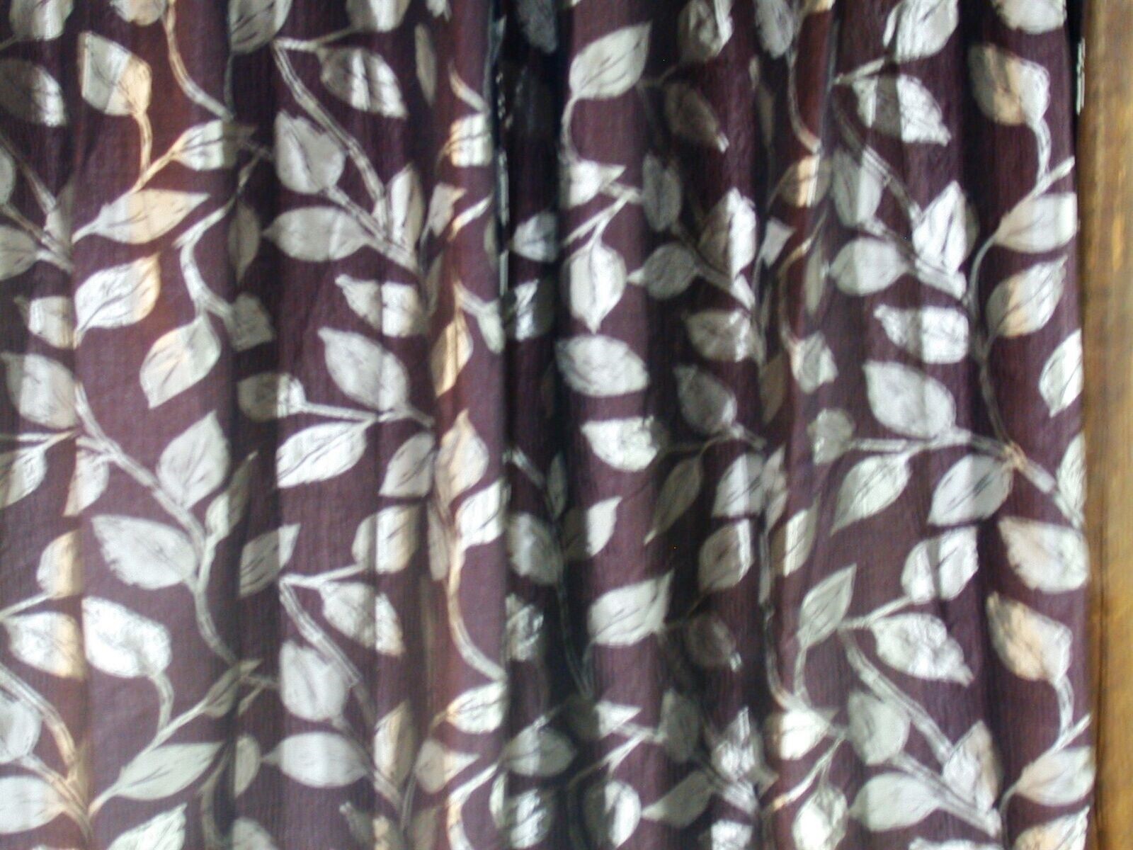 2 Panels Royal Tradn Charlotte Jacquard Drapes 52W x 108L Ea Panel Gold Brwn NEW