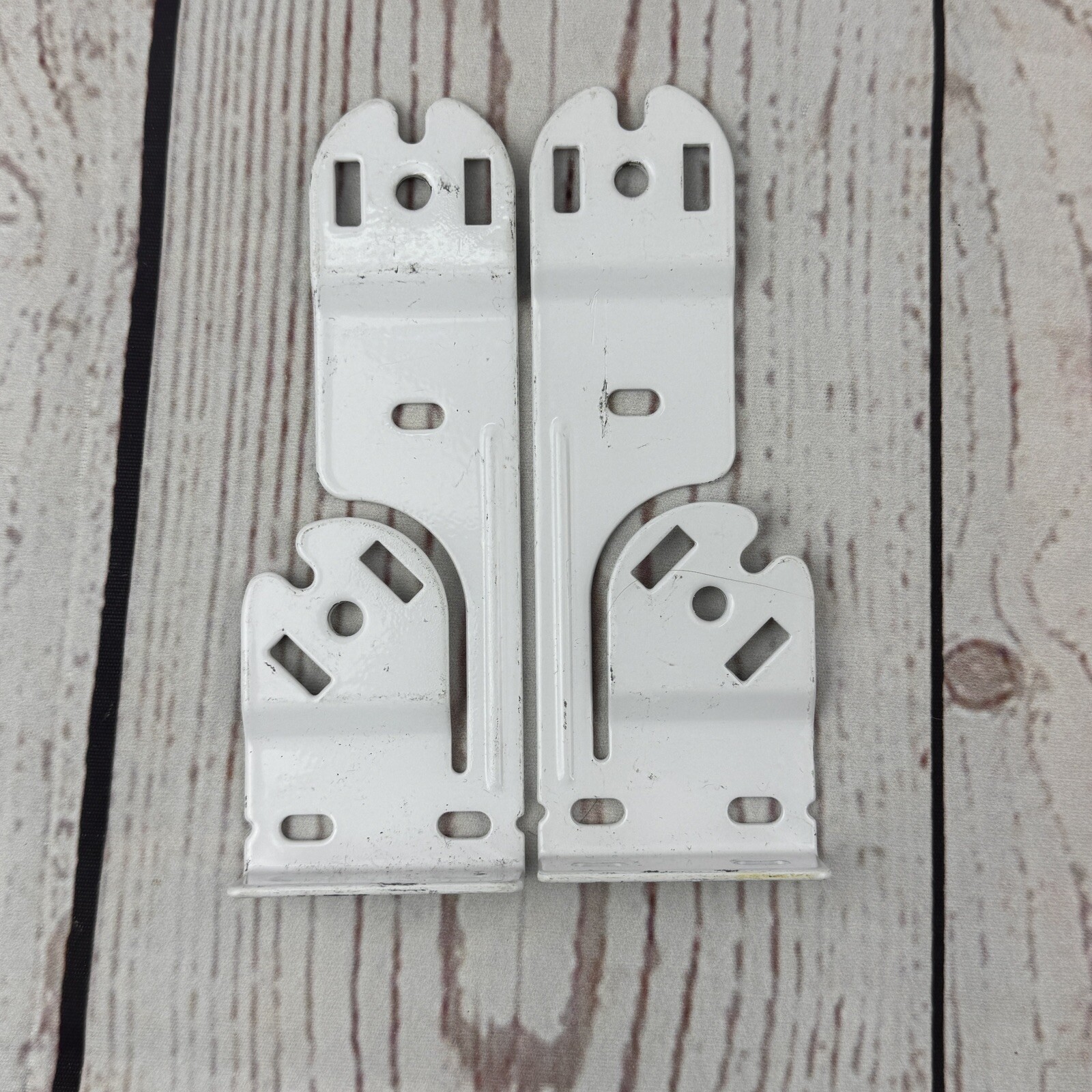 RollEase Double Vertical Skyline Brackets Set SLB660DBVW for Dual Shades – White