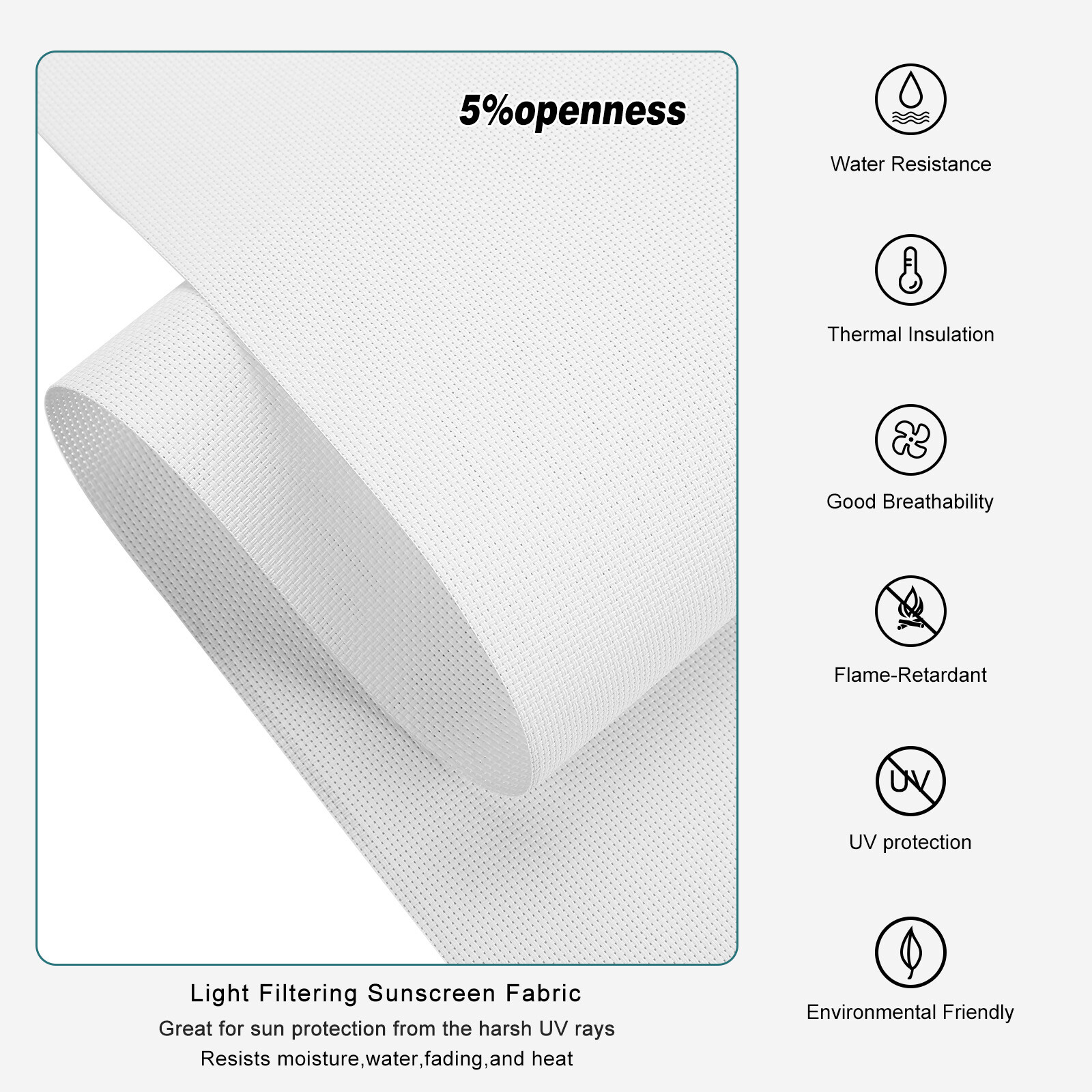 Changshade CUSTOM Made Corded Light Filtering Window Blinds Roller Shades