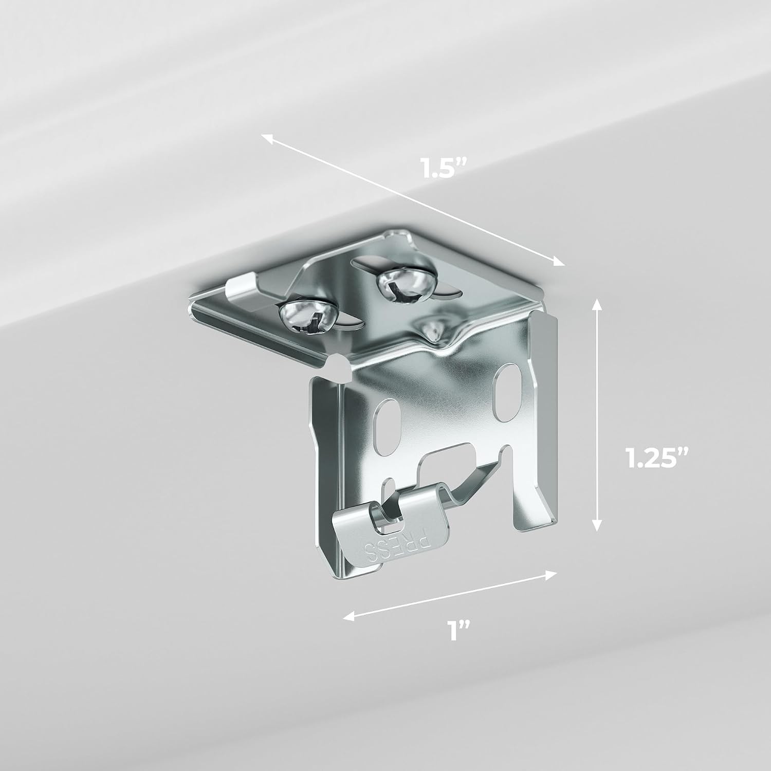 Cordless Aluminum Mini Blind – 71.5″ W x 60″ L – White, Premium Duty 1″ Metal