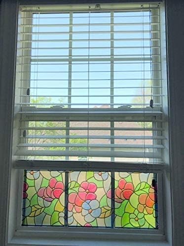 Lisboa Red Self Adhesive Window Film 17 x 78 Decorative Privacy Film