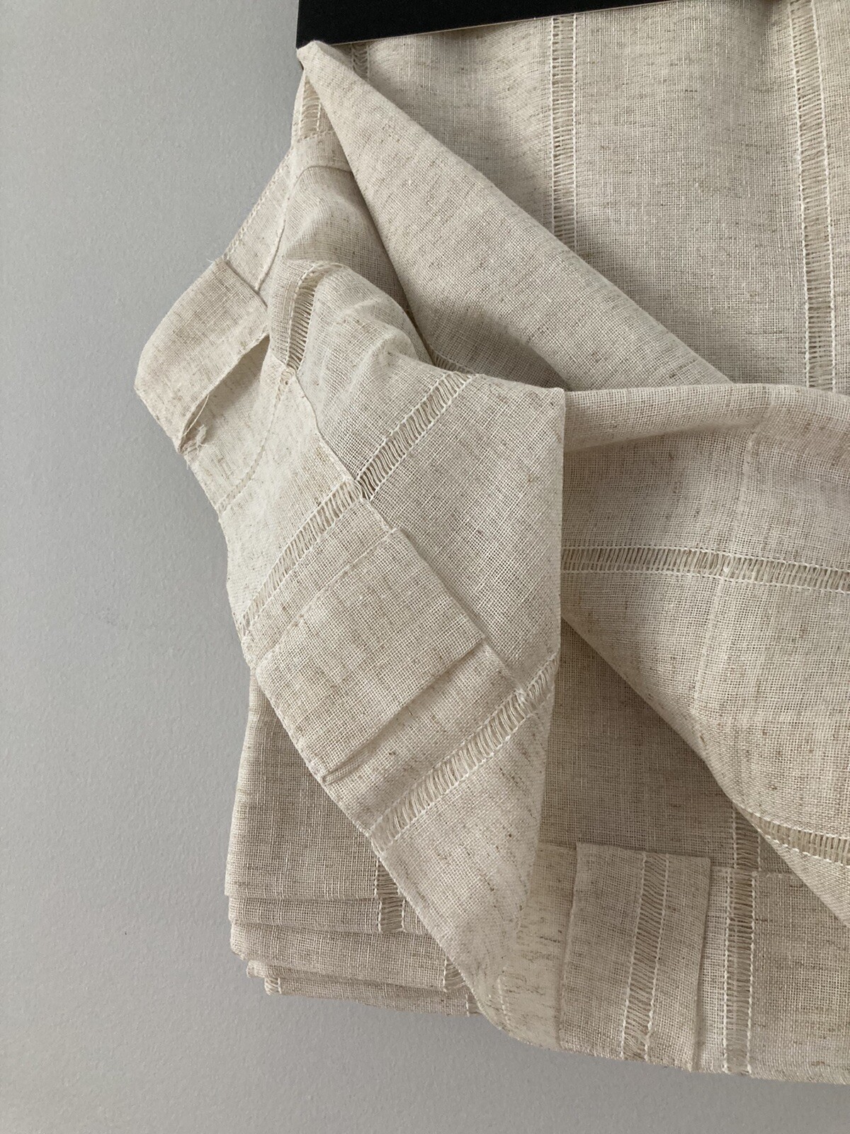 4 Ralph Lauren Back Tab Panels Curtains Hamilton Linen Natural Beige 54″ x 84″