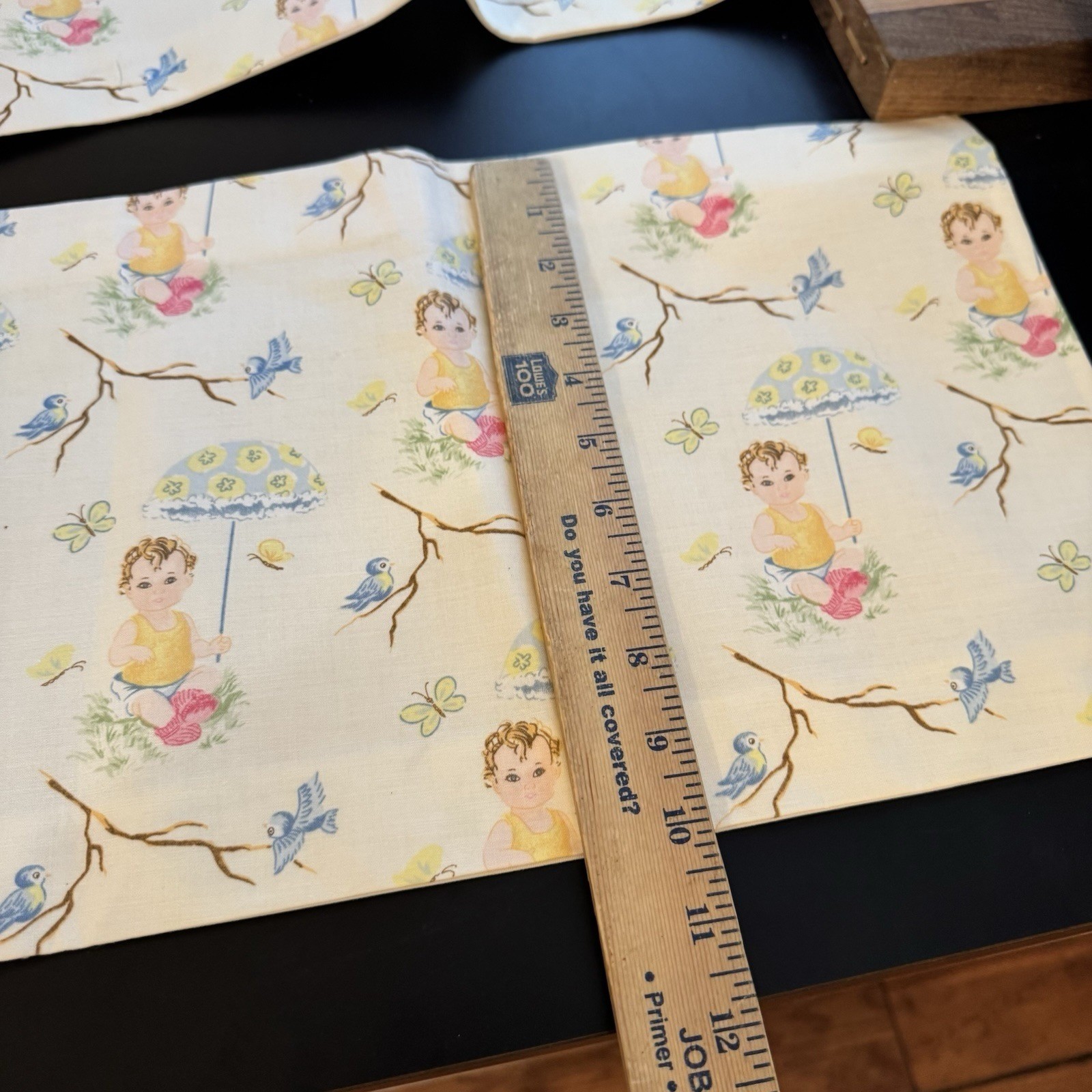 Valance set 2 Window Curtain Topper 10″W X34″L Baby Childs room Butterfly Birds