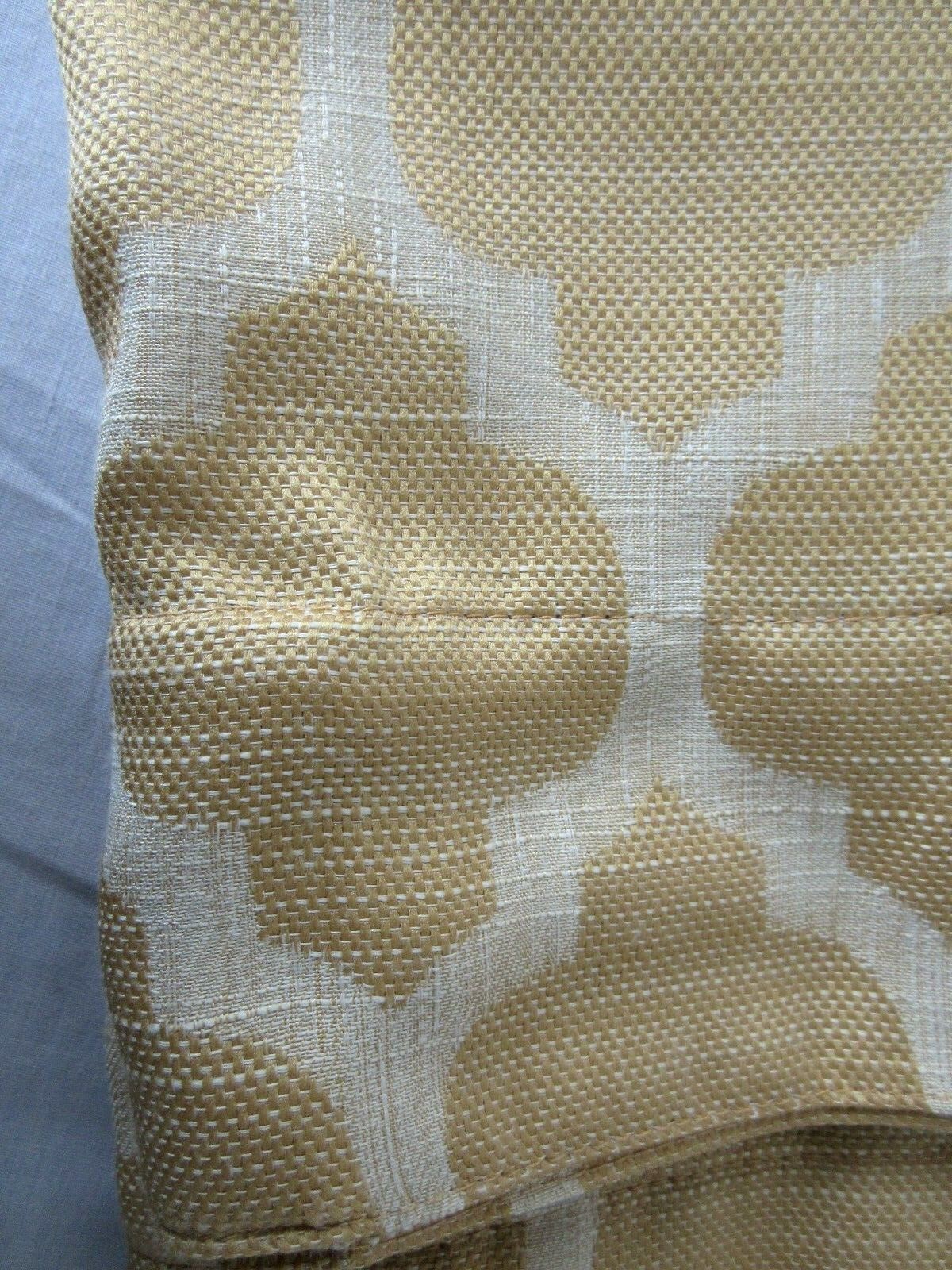 New 2 Compass Links Lattice Rod Pocket Back Tab Curtain Panels 54 x 84 Jacquard