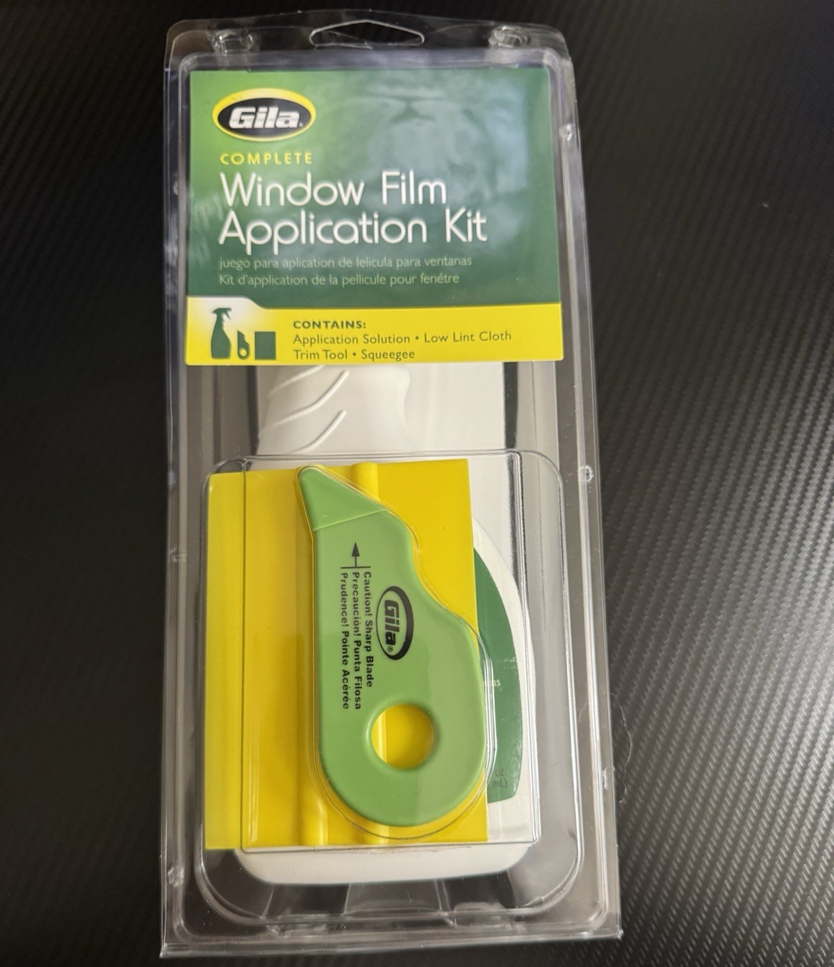 Gila Window Film Application Kit w/ Solution, Cloth, Squeegee, Trim Tool RTK500