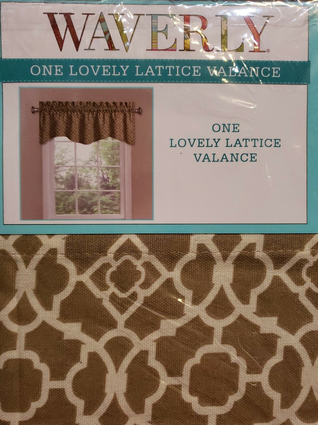 Waverly Wave cafe 100% Cotton Window Valance 50″ x 16″