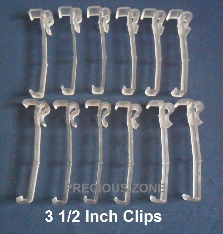 12 Pcs 3 1/2 Inch Valance Clips For Horizontal Faux wood & Wood Blinds Parts 3.5