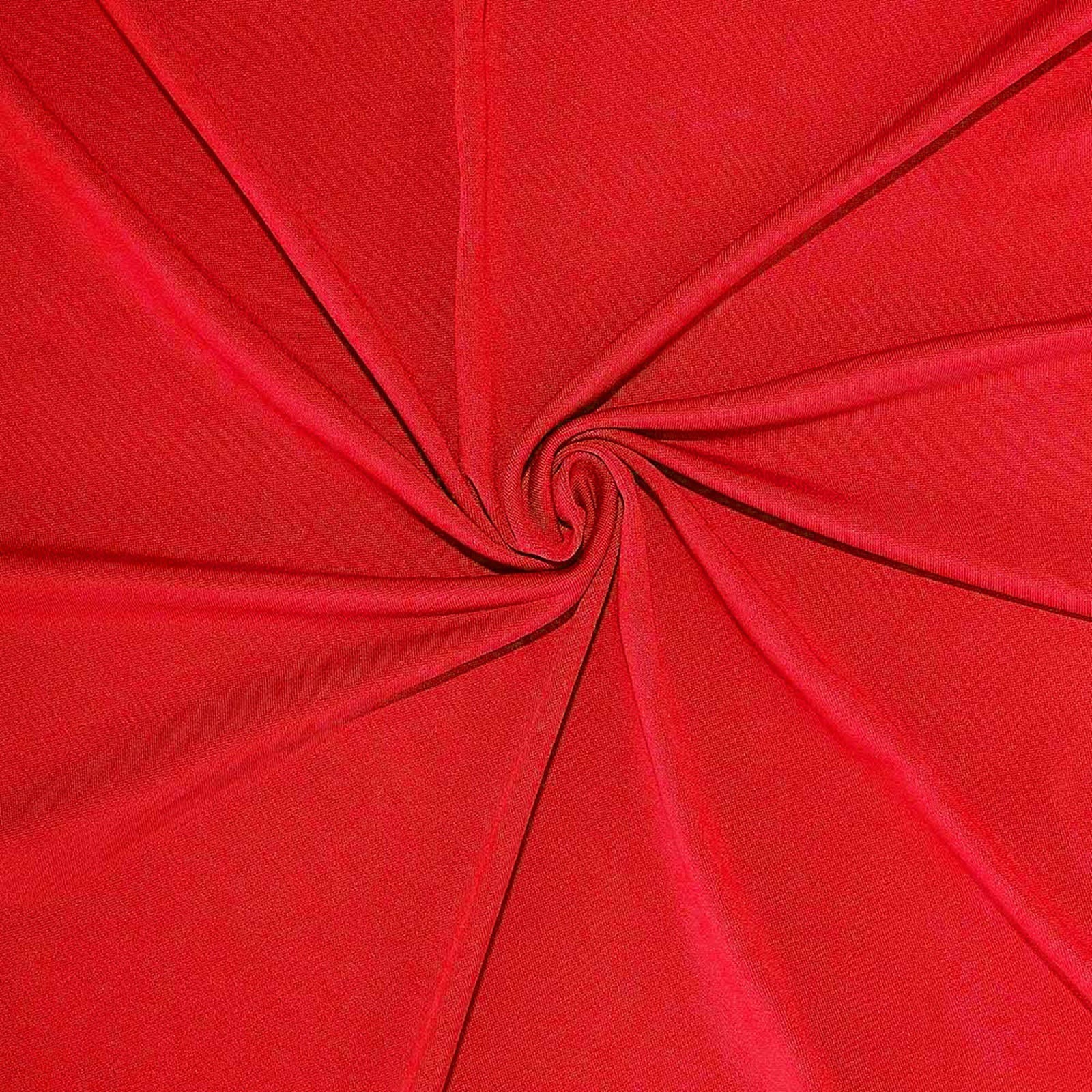 16 ft RED 4-Way Stretch Spandex Divider Backdrop Curtain Party Wedding