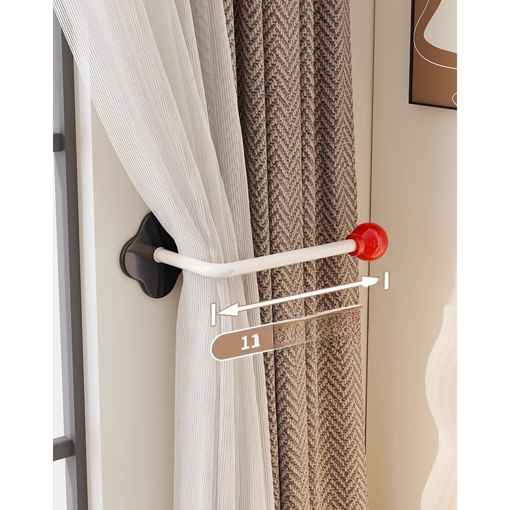 Organizer Accessory For Bathroom Use Curtain Hook Metal And Plastic Construction