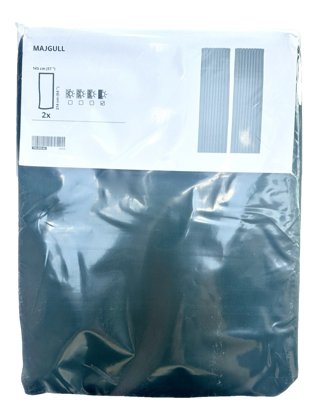 IKEA MAJGULL Blackout Curtains Dark Turquoise 57×84″ 705.600.69-NEW
