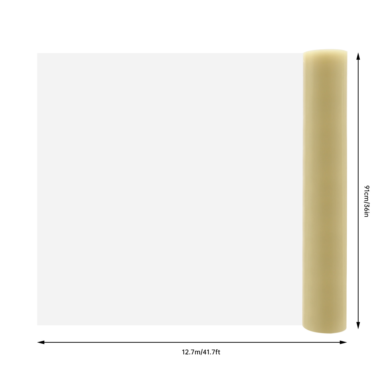 36’*500′ Self-Adhesive Surface Floor Roll Protective Film Carpet Protector Film