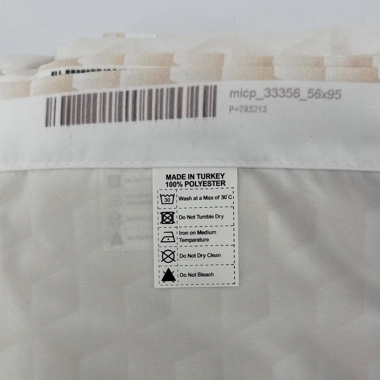 Ambesonne Beige White Geometric 3D Cube Microfiber Curtains 2 Panel 56×95 Set