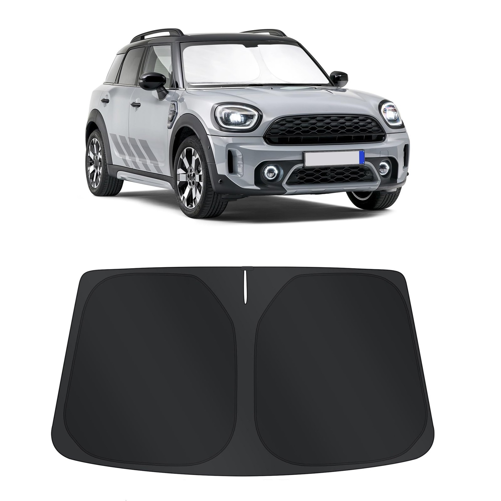TINGLU Sun Shade for Mini Countryman Cooper F66 SUV 2017-2026, Black