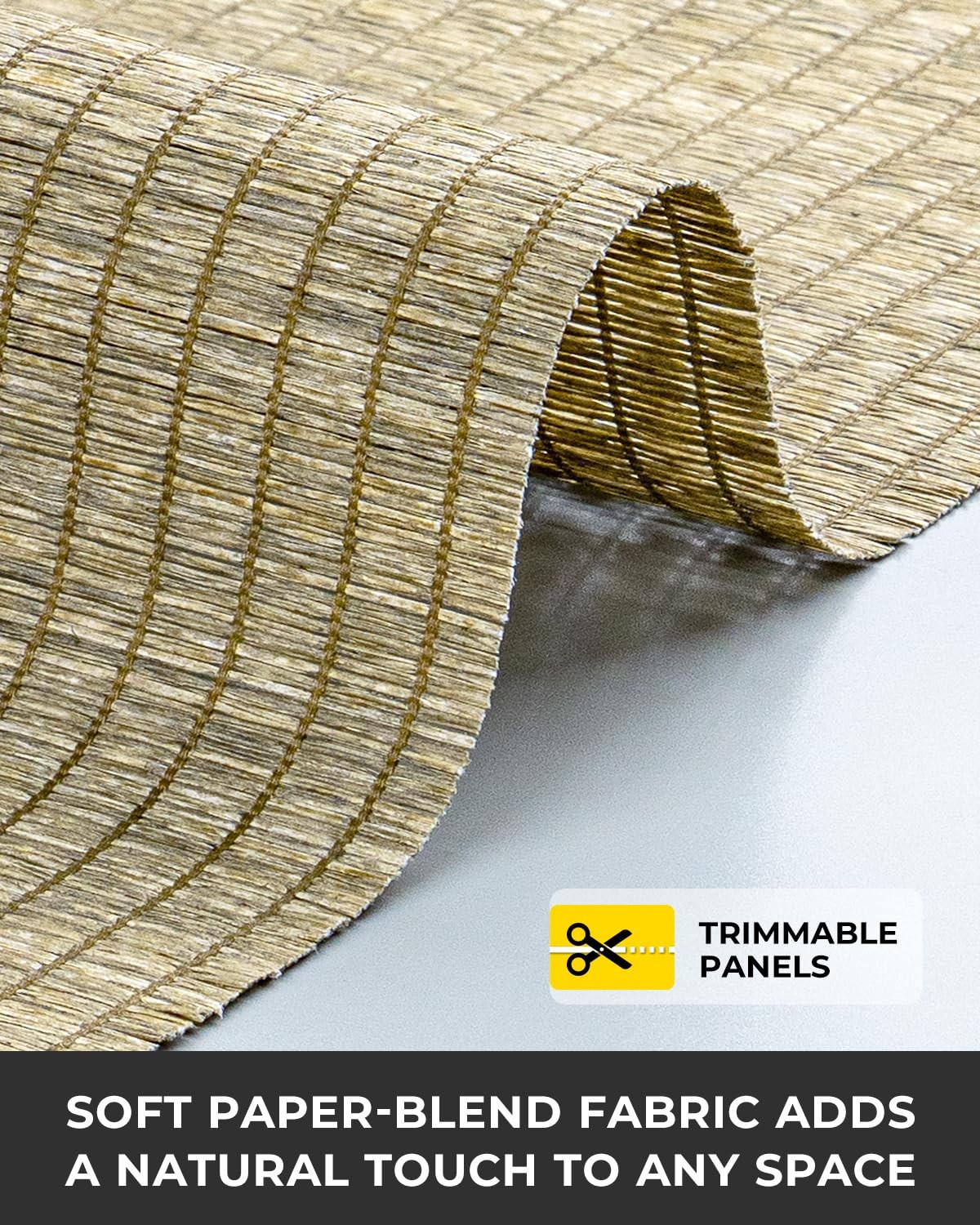 Adjustable Panel Track Blinds for Sliding Glass Door, Cut-to-Height Fabric Pa…