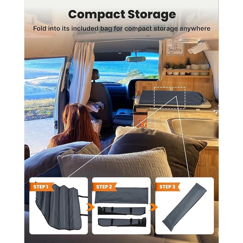 Ford Transit Window Covers Magnetic Insulation Privacy Blackout Shades Van Life