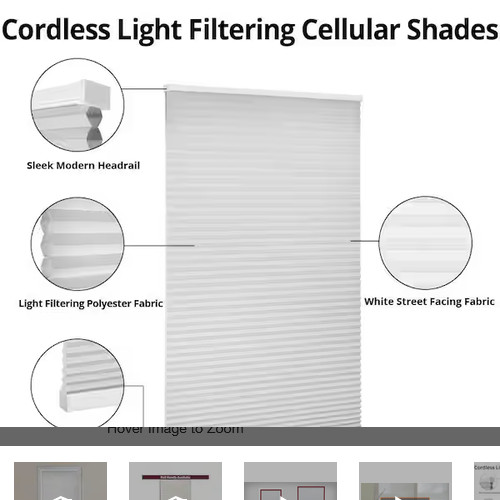 Pebble Gray Cordless Light Filtering Cellular Shades – 31 in. W x 48 in. L