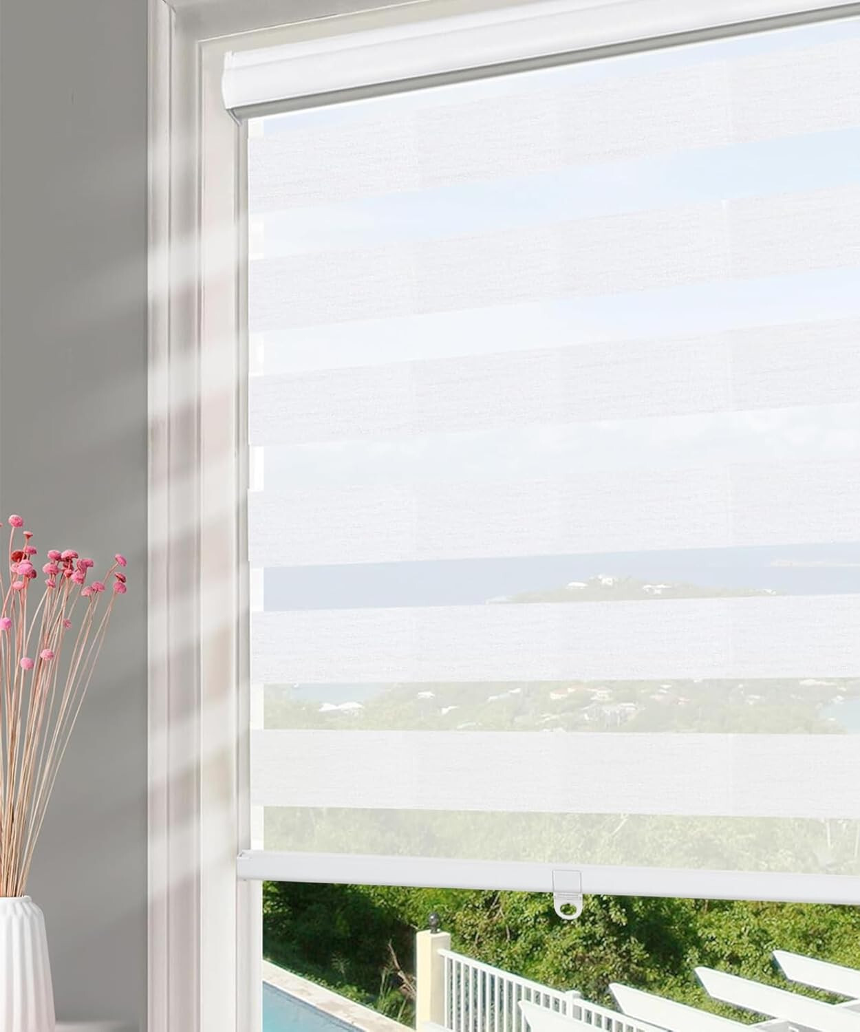 Cordless Zebra Blind 46X72in