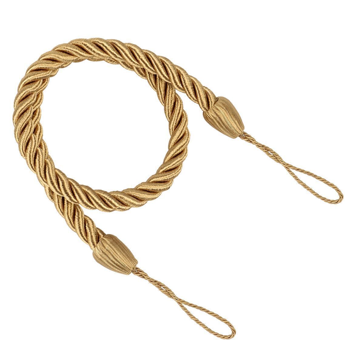 4 Curtain Tieback Tie Backs Holdbacks Handmade Braid Durable Curtains Rope Nylon