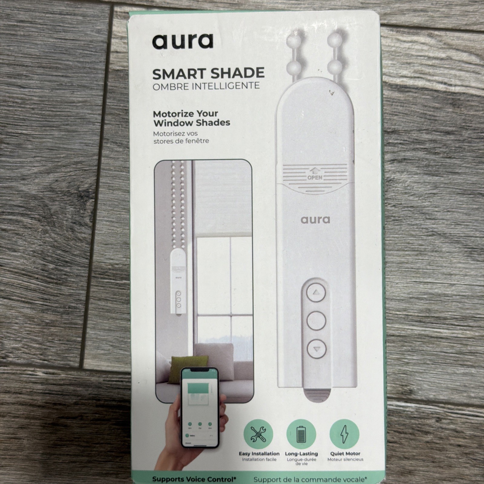 Aura Roller Smart Shade Motoriz Your Shades LY-1690