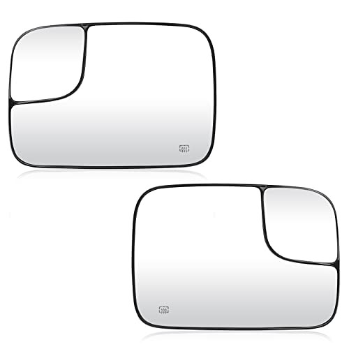 Driver and Passenger Side View Heated Mirror Glass Driver Left+Passenger Right