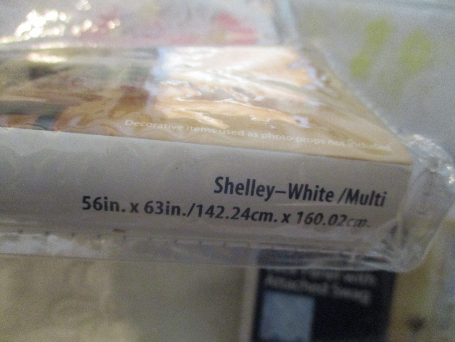 Mainstays~Lace Panel w/Attached Swag~4 Packages~Shelley White/Multi~Sealed