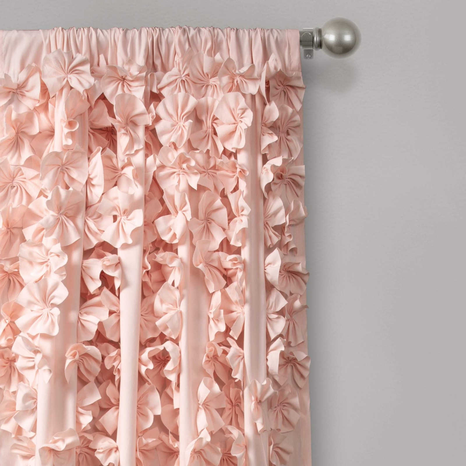 Lush Decor Lush Riley Light Filtering Window Curtain Panel Single 54 W X 108 L