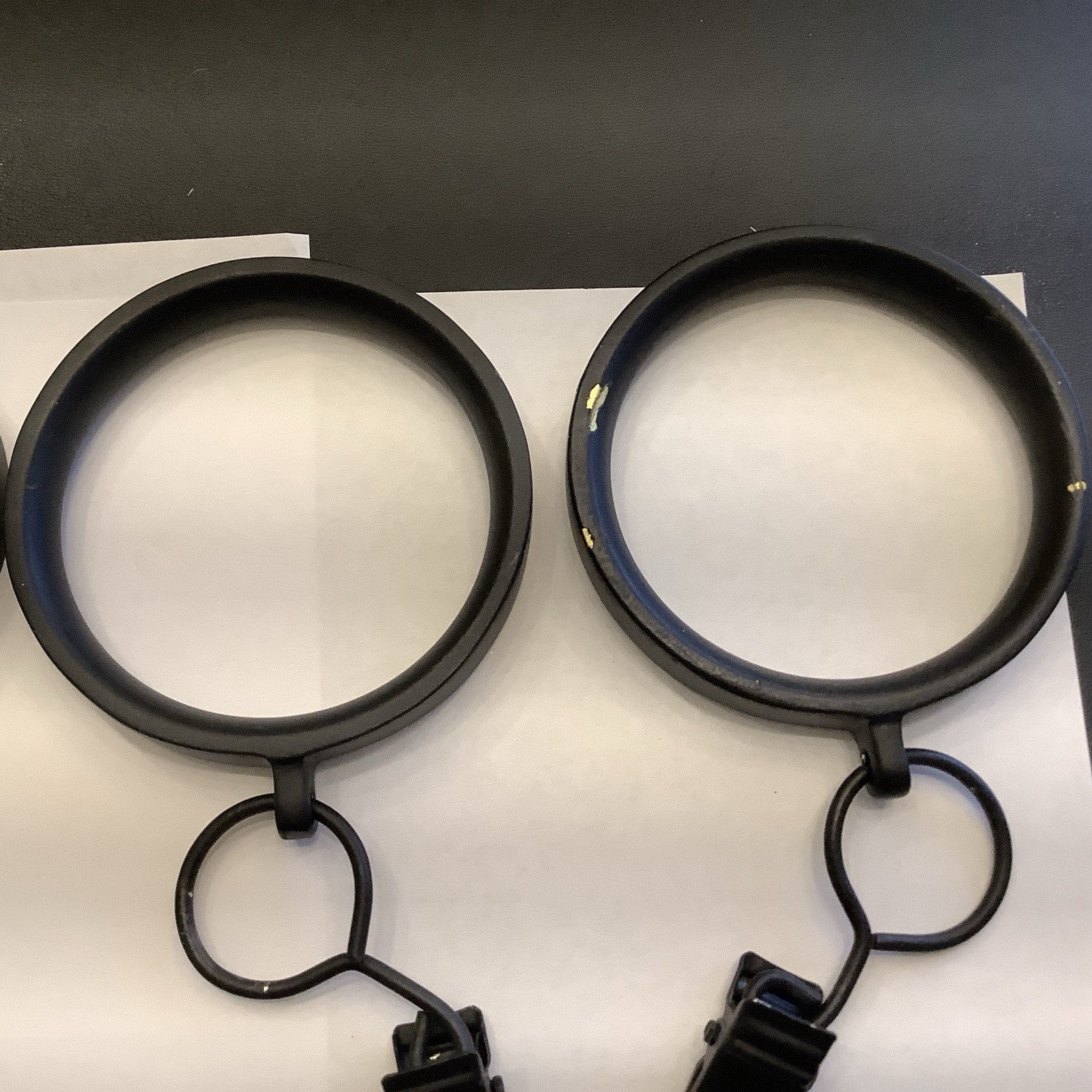 Restoration Hardware Easton Solid Brass Clip Drapery Rings (Set of 14) Large