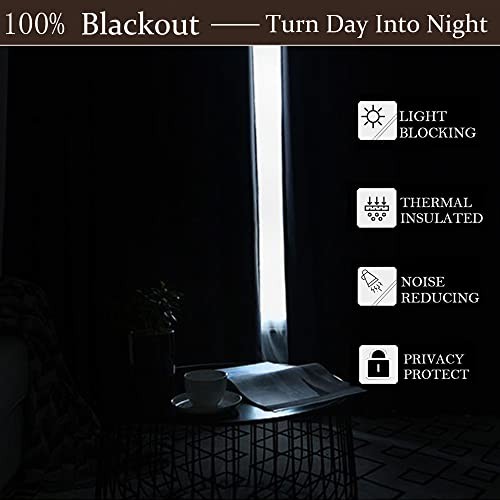 100% Full Blackout Champagne Beige 52″W x 96″L (Pack of 2) Champagne/Beige
