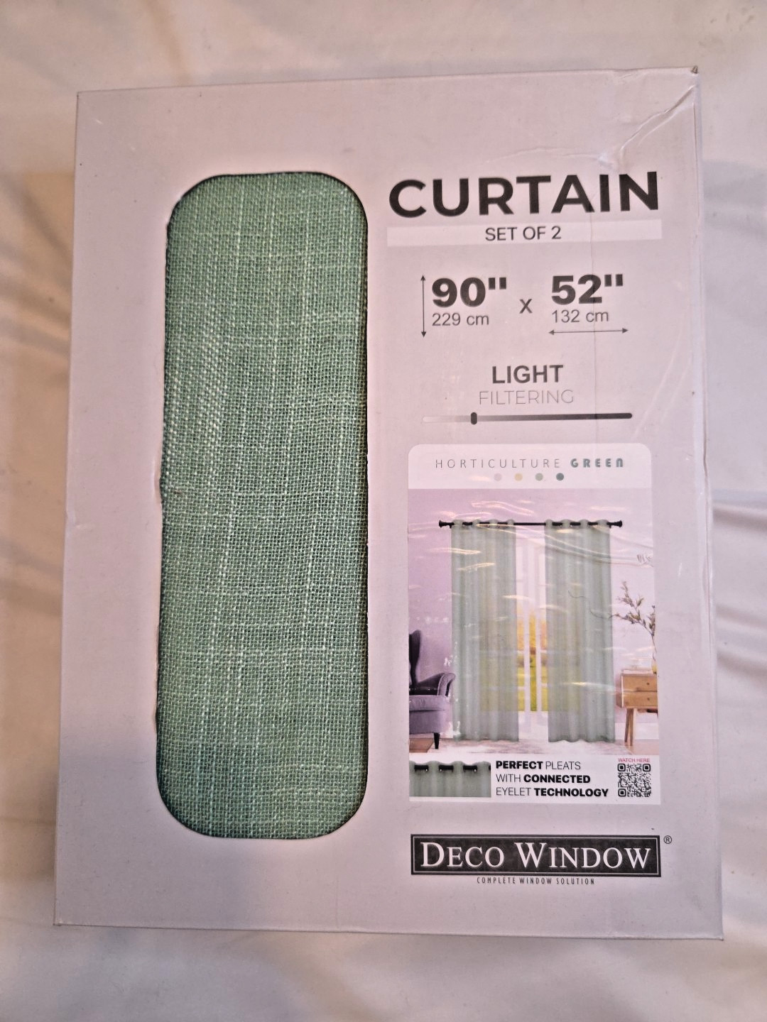Set of 2 Sheer Curtains 7.5 Feet Long for Light Filtering & Home Decoration w…