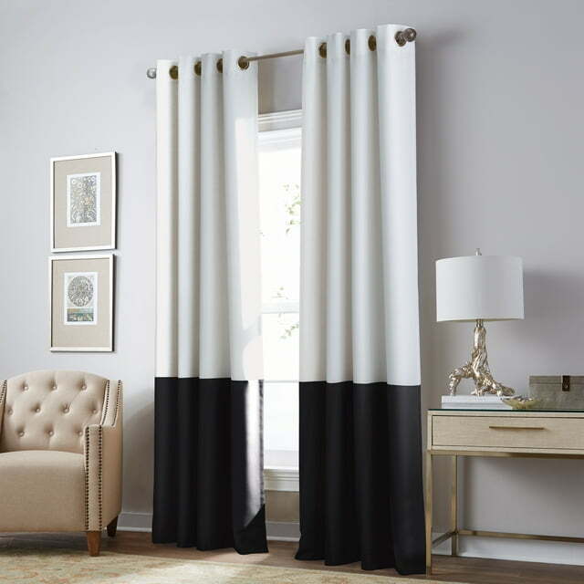 3PCS Curtainworks 1Q80370GWT Kendall Curtain Panel, 84″L x 52″W, White,Sing