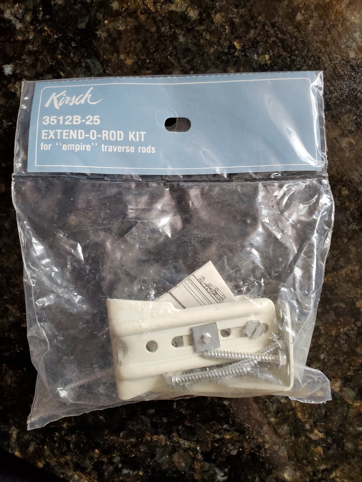 Kirsch – 3512B-25 EXTEND-O-ROD KIT – for “empire” traverse rods