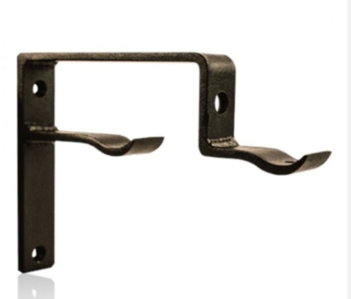 Helser Brothers Double Rod Bypass Strap Bracket for 1-1/4″ Diameter Curtain Rods