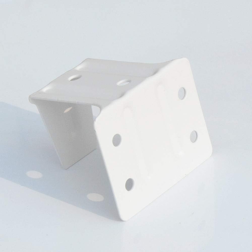 2-Pack White Alloy Steel Center Support Brackets for Low Profile Blinds