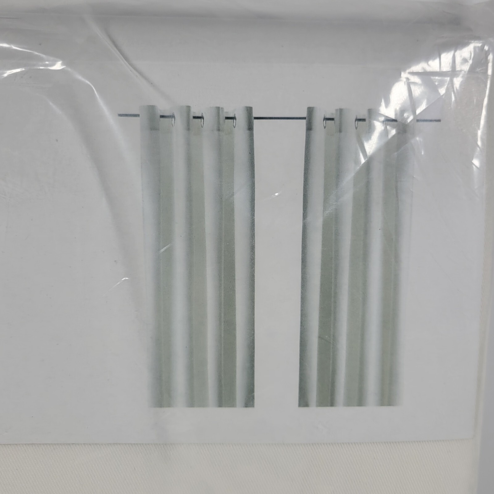 1 Pair IKEA MERETE Curtain Drapes Room Darkening 57×98″ Grommets Bleached White