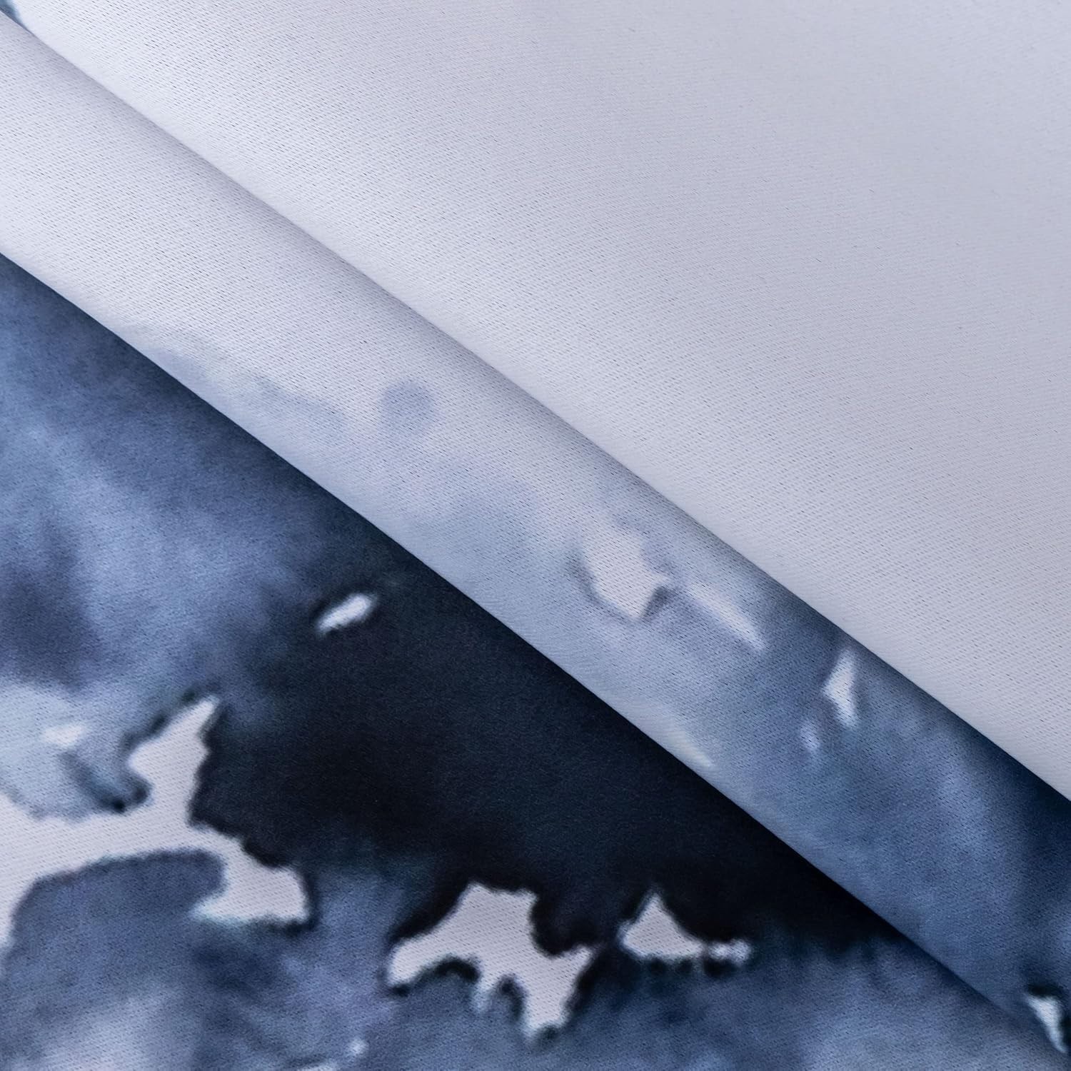54-Inch Grommet Room Darkening Curtains – Elegant Chinese Ink Floral Design