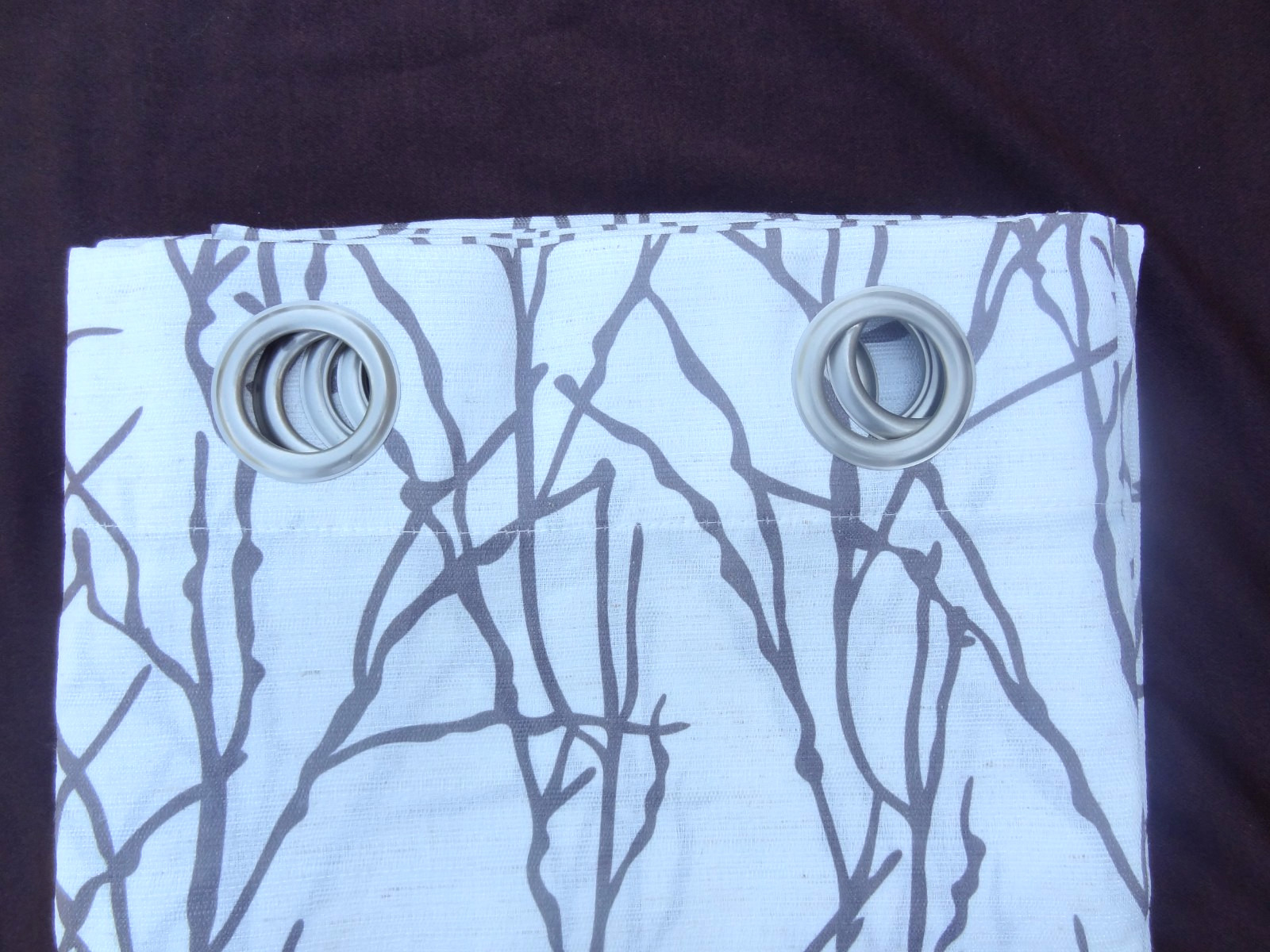 Exclusive Home Curtains Branches Linen Blend Window Curtain Panel Pair 54 x 96″