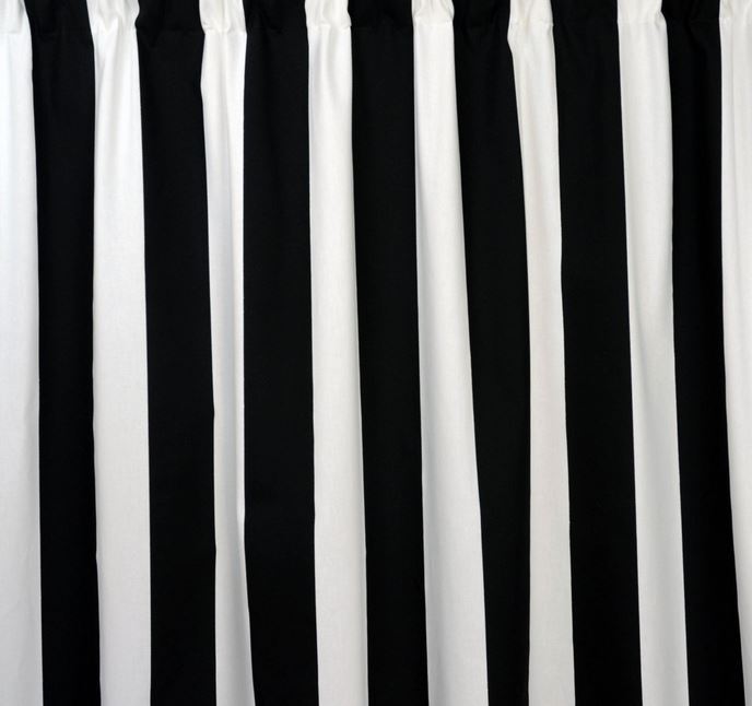 Black and White Curtain Panels Window Treatments Drapes Modern Curtains Decor