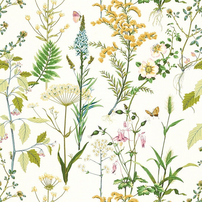 Ballard Designs Isabella Floral Drape Green 49x 96 Curtain Just One New🦩
