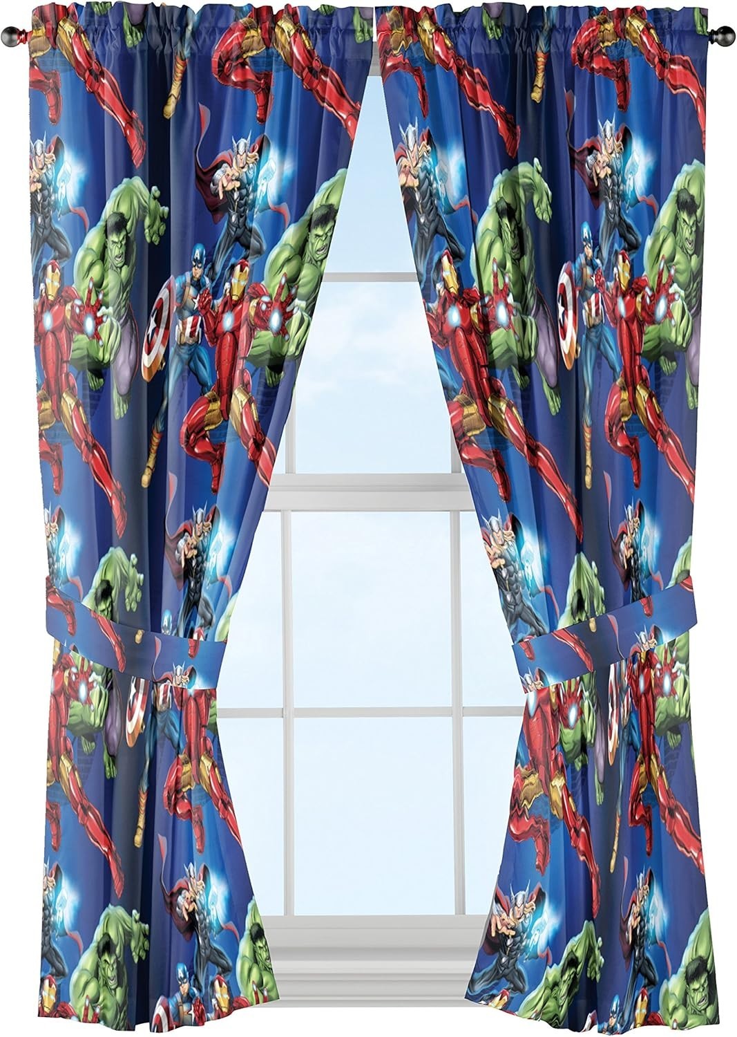Transform Your Child’s Room – Marvel Avengers Blackout Window Curtains, 63 Inch