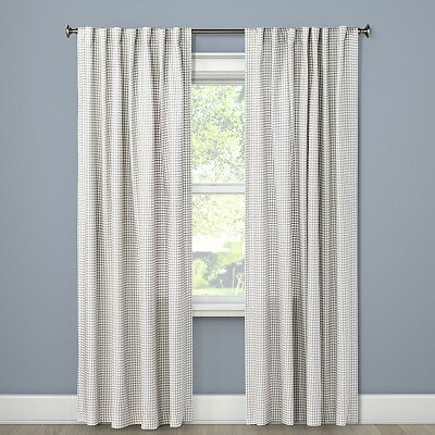 1pc 54″x84″ Light Filtering Honeycomb Curtain Panel Gray – Threshold